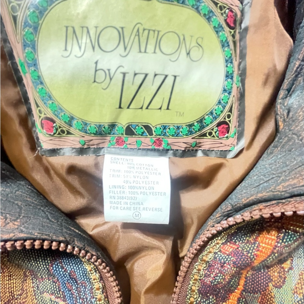 Vintage Puffer Jacket By Izzi Size M Excellent Used Condition - Picture 6 of 7
